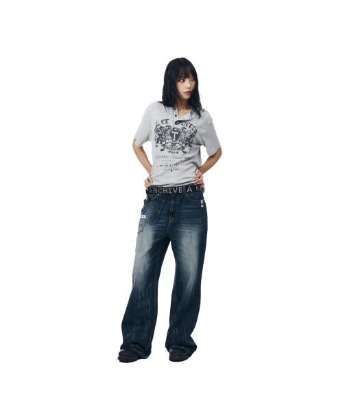 AAKAM(アーカム)の「Shield Henry Neck Half Top (Gray)(Tシャツ/カットソー・レディース・その他・1/2/3)」の12枚目の写真