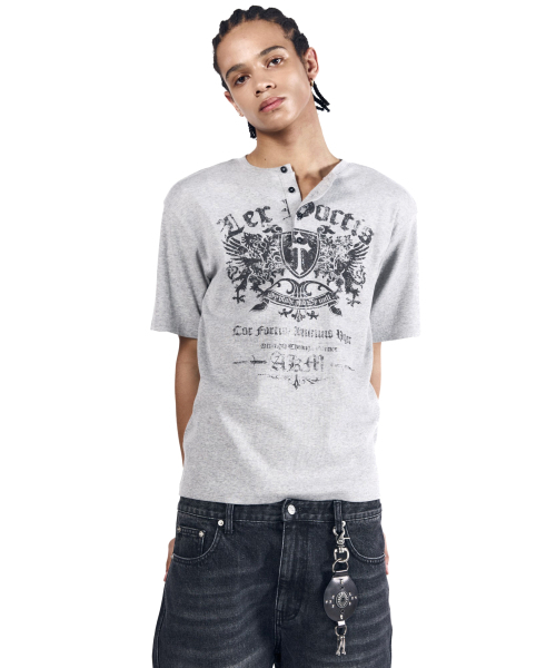 AAKAM(アーカム)の「Shield Henry Neck Half Top (Gray)(Tシャツ/カットソー・レディース・その他・1/2/3)」の16枚目の写真