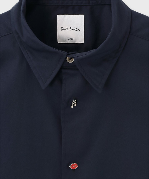 Paul Smith（ポールスミス）の「チャームボタン 半袖シャツ / 163313 127YC（シャツ/ブラウス・メンズ・ホワイト/ネイビー・XX-LARGE/X-LARGE/LARGE/MEDIUM/SMALL）」の11枚目の写真