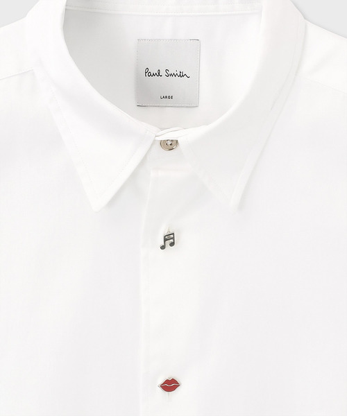 Paul Smith（ポールスミス）の「チャームボタン 半袖シャツ / 163313 127YC（シャツ/ブラウス・メンズ・ホワイト/ネイビー・XX-LARGE/X-LARGE/LARGE/MEDIUM/SMALL）」の15枚目の写真