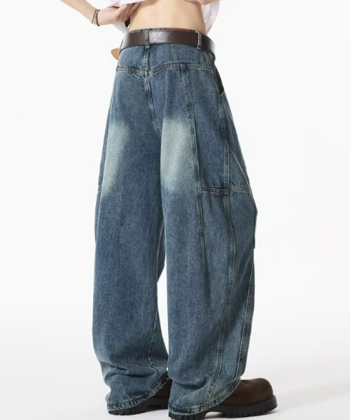REBALANCE(リバランス)の「ワイドデニムパンツ(デニムパンツ・メンズ・B/A・SMALL/LARGE/MEDIUM)」の5枚目の写真