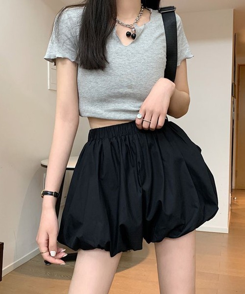 boemy(ボエミー)の「バルーン ミニキュロット(その他パンツ・レディース・ブラック/ホワイト・FREE)」の2枚目の写真