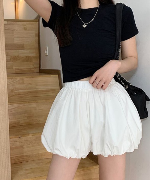 boemy(ボエミー)の「バルーン ミニキュロット(その他パンツ・レディース・ブラック/ホワイト・FREE)」の5枚目の写真