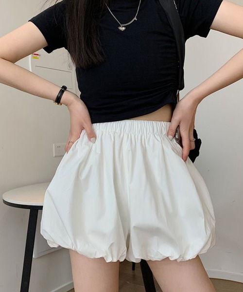 boemy(ボエミー)の「バルーン ミニキュロット(その他パンツ・レディース・ブラック/ホワイト・FREE)」の7枚目の写真