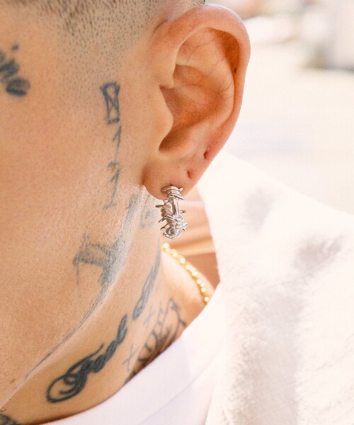 Subciety(サブサエティ)の「Barbed wire pierce(ピアス(片耳用)・メンズ・シルバー・FREE)」の22枚目の写真