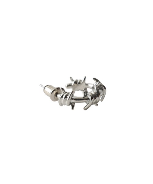 Subciety(サブサエティ)の「Barbed wire pierce(ピアス(片耳用)・メンズ・シルバー・FREE)」の3枚目の写真