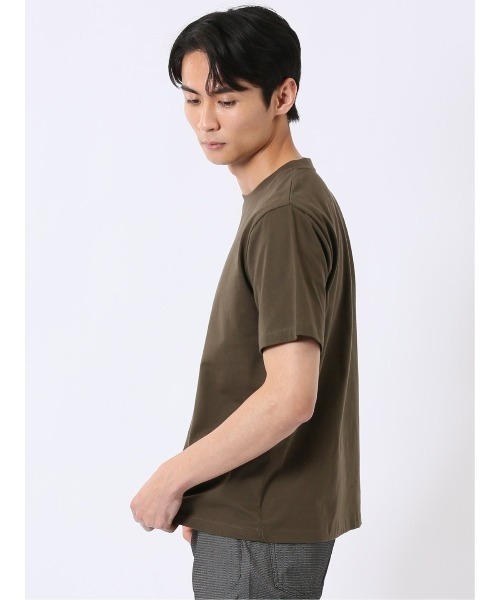 TAKA-Q(タカキュー)の「綿100% コットン 天竺 フォト プリント クルーネック 半袖 Tシャツ メンズ(Tシャツ/カットソー・メンズ・カーキ/アイボリー/グレー系その他2/オリーブ・MEDIUM/LARGE/X-LARGE)」の8枚目の写真
