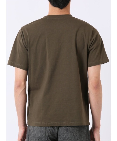 TAKA-Q(タカキュー)の「綿100% コットン 天竺 フォト プリント クルーネック 半袖 Tシャツ メンズ(Tシャツ/カットソー・メンズ・カーキ/アイボリー/グレー系その他2/オリーブ・MEDIUM/LARGE/X-LARGE)」の14枚目の写真