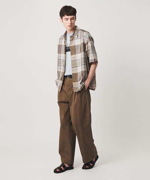 BEAUTY&YOUTH UNITED ARROWS(ビューティーアンドユースユナイテッドアローズ)の「ビッグ チェック シアー レギュラー シャツ GRANDE型(シャツ/ブラウス・メンズ・ネイビー/ブラウン系・S/XL/M/L)」の5枚目の写真
