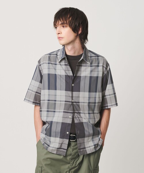 BEAUTY&YOUTH UNITED ARROWS(ビューティーアンドユースユナイテッドアローズ)の「ビッグ チェック シアー レギュラー シャツ GRANDE型(シャツ/ブラウス・メンズ・ネイビー/ブラウン系・S/XL/M/L)」の7枚目の写真