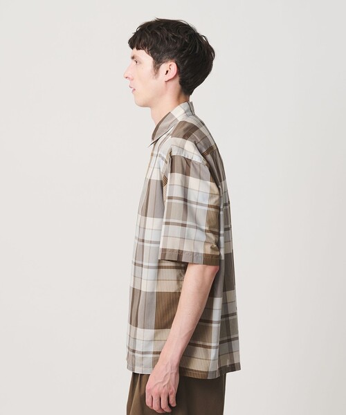 BEAUTY&YOUTH UNITED ARROWS(ビューティーアンドユースユナイテッドアローズ)の「ビッグ チェック シアー レギュラー シャツ GRANDE型(シャツ/ブラウス・メンズ・ネイビー/ブラウン系・S/XL/M/L)」の9枚目の写真