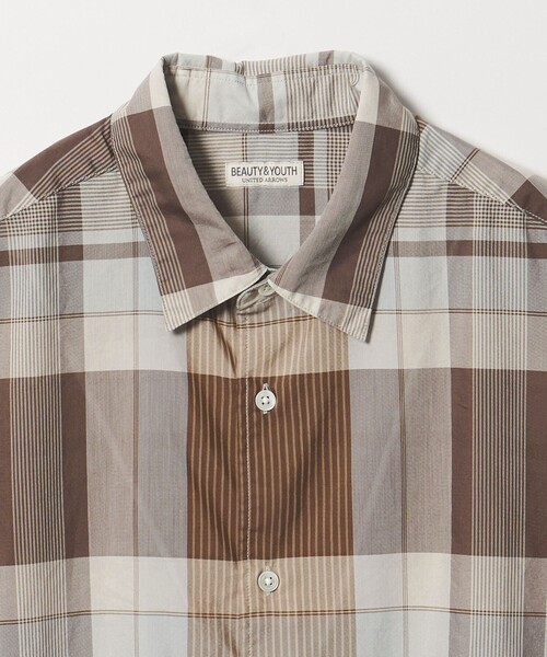 BEAUTY&YOUTH UNITED ARROWS(ビューティーアンドユースユナイテッドアローズ)の「ビッグ チェック シアー レギュラー シャツ GRANDE型(シャツ/ブラウス・メンズ・ネイビー/ブラウン系・S/XL/M/L)」の13枚目の写真