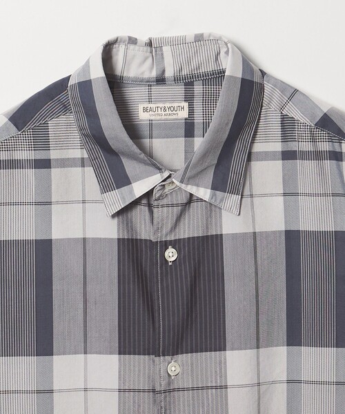 BEAUTY&YOUTH UNITED ARROWS(ビューティーアンドユースユナイテッドアローズ)の「ビッグ チェック シアー レギュラー シャツ GRANDE型(シャツ/ブラウス・メンズ・ネイビー/ブラウン系・S/XL/M/L)」の17枚目の写真