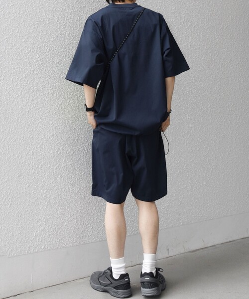 SHIPS any（シップス エニィ）の「【WEB限定】SHIPS any:〈吸水速乾/UVカット〉ドライタッチ ヘンリーネック Tシャツ＋イージーショーツ＋パッカブルバッグ 3点セット◇（Tシャツ/カットソー・メンズ・ネイビー/ベージュ/ブラック・SMALL/LARGE/MEDIUM）」の14枚目の写真