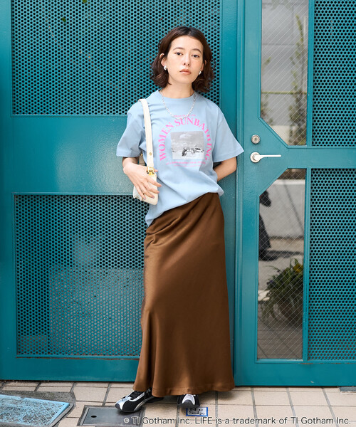 FREAK'S STORE（フリークスストア）の「PHOTO T-SHIRT/ガールズ フォトTシャツ（Tシャツ/カットソー・レディース・ピンク/ホワイト/イエロー/サックスブルー/チャコールグレー・ﾌﾘ-）」の6枚目の写真