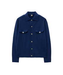 IOLO（イオロ）の「アイスコットンニットトラッカージャケット_ストーンウォッシュドブルー（デニムジャケット）」