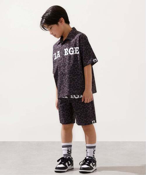 XLARGE KIDS（エクストララージキッズ）の「アニマル総柄 半袖シャツ（シャツ/ブラウス・キッズ・チャコール/ベージュ・140cm/130cm/110cm/120cm/100cm/90cm）」の6枚目の写真