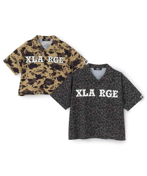 XLARGE KIDS（エクストララージキッズ）の「アニマル総柄 半袖シャツ（シャツ/ブラウス・キッズ・チャコール/ベージュ・140cm/130cm/110cm/120cm/100cm/90cm）」の8枚目の写真