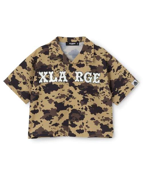 XLARGE KIDS（エクストララージキッズ）の「アニマル総柄 半袖シャツ（シャツ/ブラウス・キッズ・チャコール/ベージュ・140cm/130cm/110cm/120cm/100cm/90cm）」の10枚目の写真