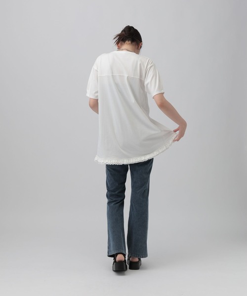 LEPSIM(レプシィム)の「アソートフリルチュニック 740448(Tシャツ/カットソー・レディース・オフホワイト/ブラック系その他/チャコールグレー/ブラック・FREE)」の19枚目の写真