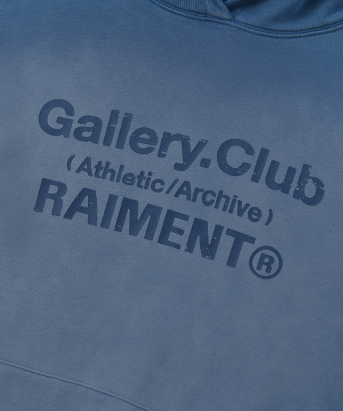 RAIMENT(レイメント)の「ヴィンテージウォッシングギャラリークラブフードパーカー_ブルー(パーカー・メンズ・その他・SMALL/MEDIUM/LARGE)」の9枚目の写真
