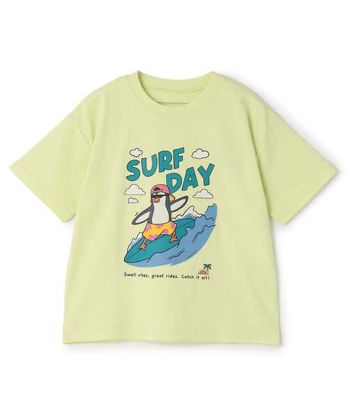 and D. petit main(アンドディープティマイン)の「【綿100】【365D】OFUZAKEサマーTEE(Tシャツ/カットソー・キッズ・ブルー系その他/イエロー/チャコール/オートミール・110cm/130cm/120cm/100cm/90cm/140cm)」の4枚目の写真