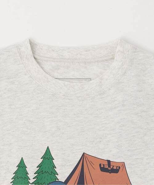 and D. petit main(アンドディープティマイン)の「【綿100】【365D】OFUZAKEサマーTEE(Tシャツ/カットソー・キッズ・ブルー系その他/イエロー/チャコール/オートミール・110cm/130cm/120cm/100cm/90cm/140cm)」の14枚目の写真