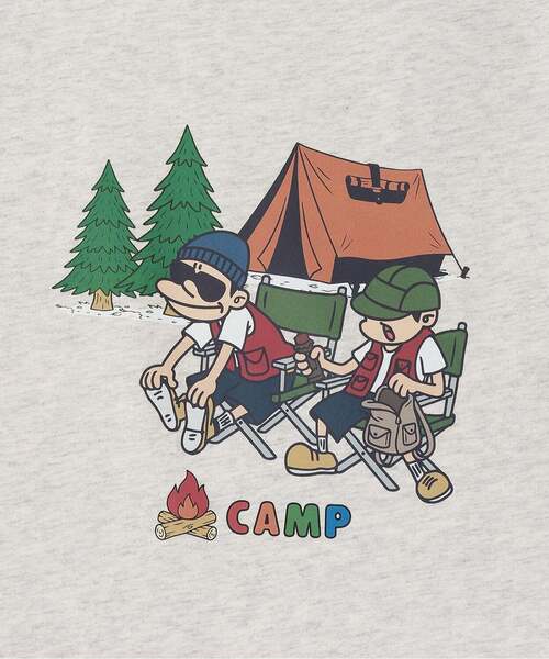 and D. petit main(アンドディープティマイン)の「【綿100】【365D】OFUZAKEサマーTEE(Tシャツ/カットソー・キッズ・ブルー系その他/イエロー/チャコール/オートミール・110cm/130cm/120cm/100cm/90cm/140cm)」の10枚目の写真