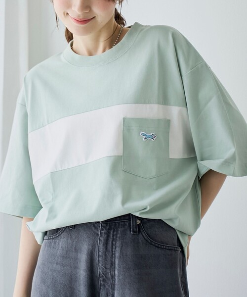 coen(コーエン)の「【UVカット・接触冷感・吸水速乾・遮熱性】Penneys × WELLTECT 別注配色切り替えTシャツ(Tシャツ/カットソー・メンズ・ブラック/ホワイト/ケリーグリーン・L/XL/S/M)」の5枚目の写真