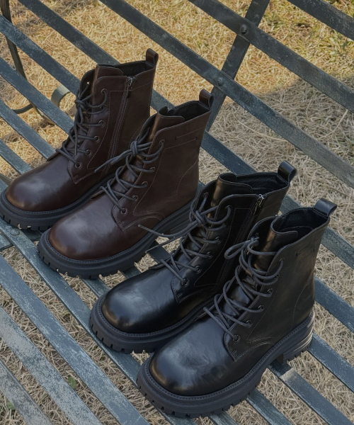 SPUR（シュプール）の「ルー レースアップ ウォーカーブーツ 5CM -VA9060 (2カラー)（ブーツ・レディース・ブラウン/ブラック・23cm/23.5cm/24cm/24.5cm/25cm）」の6枚目の写真
