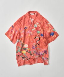 【NIPOALOHA/二ポアロハ】SILK CUPRO SHORT SLEEVE ALOHA SHIRT
