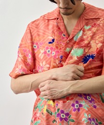 【NIPOALOHA/二ポアロハ】SILK CUPRO SHORT SLEEVE ALOHA SHIRT