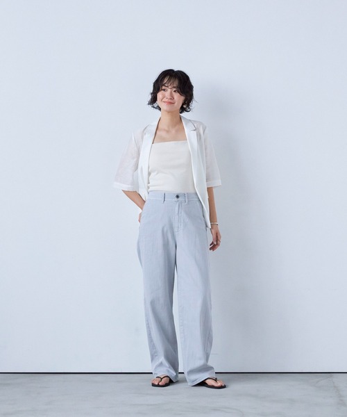 YANUK（ヤヌーク）の「Relax ストレート"LILITH"（デニムパンツ・レディース・ライトグレー/ブラック・L/M/S）」の2枚目の写真