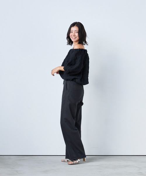 YANUK（ヤヌーク）の「Relax ストレート"LILITH"（デニムパンツ・レディース・ライトグレー/ブラック・L/M/S）」の3枚目の写真