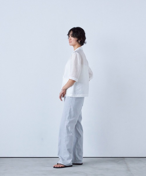 YANUK（ヤヌーク）の「Relax ストレート"LILITH"（デニムパンツ・レディース・ライトグレー/ブラック・L/M/S）」の6枚目の写真