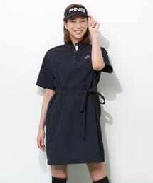 PING（ピン）の「【PING APPAREL】全方向ストレッチサッカーワンピース ＜GOLD＞ (LADIES)（ワンピース）」