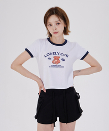 LONELY CUB RINGER T-SHIRT(NAVY)
