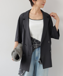 JOURNAL STANDARD relume | ［吸水速乾 / 洗濯機洗い可］NATURAL FLAX ハーフスリーブジャケット(テーラードジャケット)