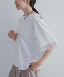 レーススリーブTシャツ