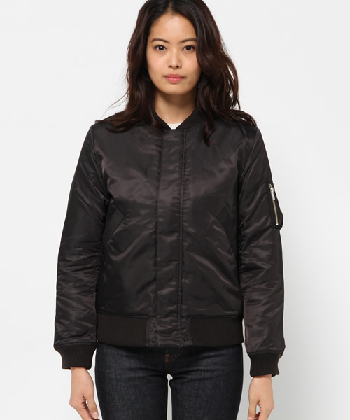 MOUSSY（マウジー）の「AUTHENTIC MA-1/F（ブルゾン・レディース・ベージュ/ホワイト/カーキ/ブラック・2/1）」の5枚目の写真