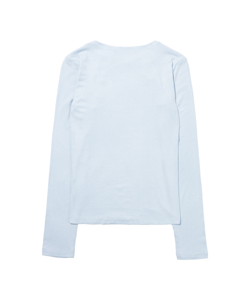 FANCY CLUB(ファンシークラブ)の「ムーブボタンロングスリーブ (スカイブルー) F26QB048(Tシャツ/カットソー・レディース・その他・ONE)」の5枚目の写真
