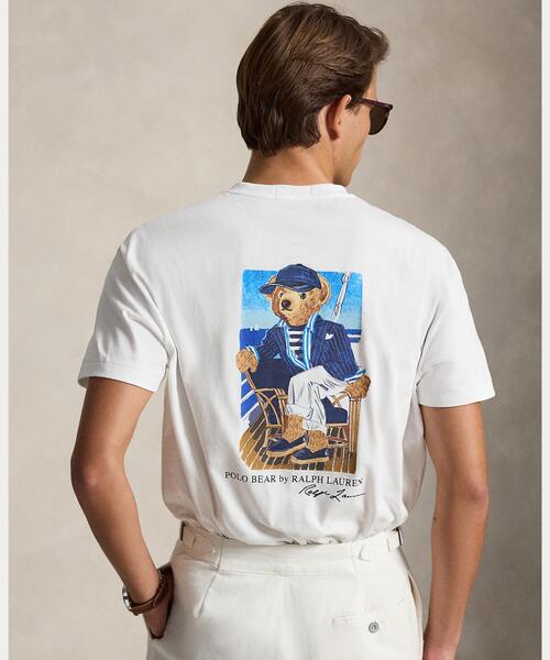 POLO RALPH LAUREN(ポロ ラルフ ローレン)の「クラシック フィット Polo ベア ジャージー Tシャツ(Tシャツ/カットソー・メンズ・ホワイト・L/M/S/XS)」の4枚目の写真