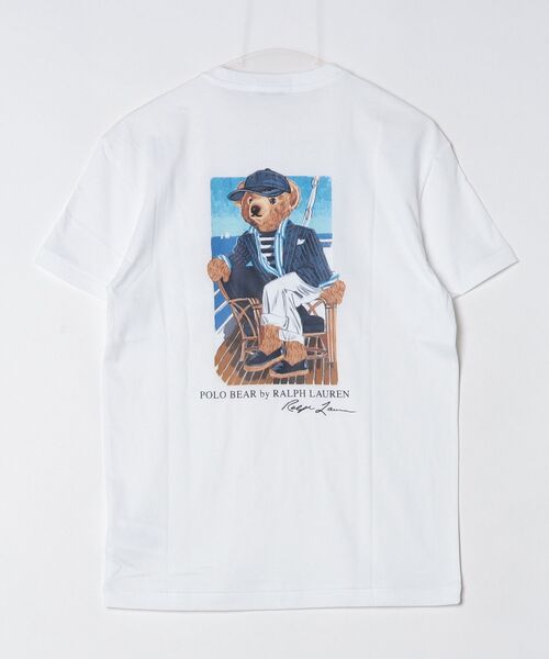 POLO RALPH LAUREN(ポロ ラルフ ローレン)の「クラシック フィット Polo ベア ジャージー Tシャツ(Tシャツ/カットソー・メンズ・ホワイト・L/M/S/XS)」の7枚目の写真