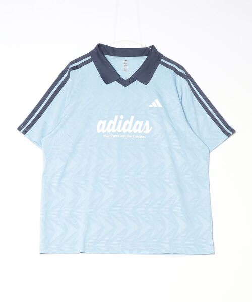 adidas（アディダス）の「【別注】アディダス adidas M FTBL POLO AP 限定コラボ（ポロシャツ・メンズ・ブルー/ホワイト/ブラック・S/M/L/LL/3L）」の5枚目の写真