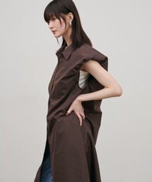 【LARUTA】［WEB限定］ブロードバルーンスリーブシャツワンピース