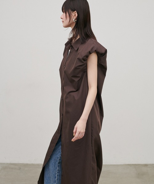 LARUTA（ラルータ）の「【LARUTA】［WEB限定］ブロードバルーンスリーブシャツワンピース（シャツワンピース・レディース・ベージュ/ブラウン/ブラック・FREE）」の13枚目の写真