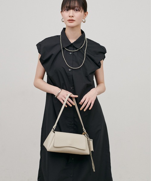 LARUTA（ラルータ）の「【LARUTA】［WEB限定］ブロードバルーンスリーブシャツワンピース（シャツワンピース・レディース・ベージュ/ブラウン/ブラック・FREE）」の8枚目の写真