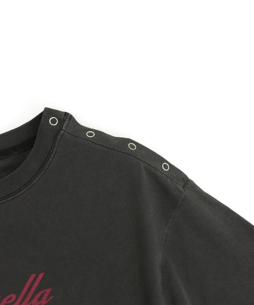 ANAP(アナップ)の「ピグメント加工 スナップボタン 2WAY オーバーサイズ Tシャツ(Tシャツ/カットソー・レディース・ベージュ系その他/ダークアッシュ・F)」の17枚目の写真
