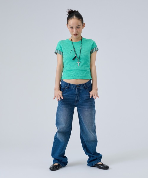 FTW(エフティダブリュー)の「SLUB LAYERED TEE(Tシャツ/カットソー・レディース・ホワイト/ピンク/ライトグリーン・SMALL/MEDIUM)」の17枚目の写真