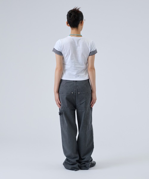FTW(エフティダブリュー)の「SLUB LAYERED TEE(Tシャツ/カットソー・レディース・ホワイト/ピンク/ライトグリーン・SMALL/MEDIUM)」の14枚目の写真